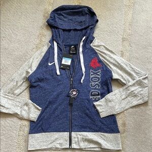 NWT Nike Red Sox Blue and Gray Hoodie size M